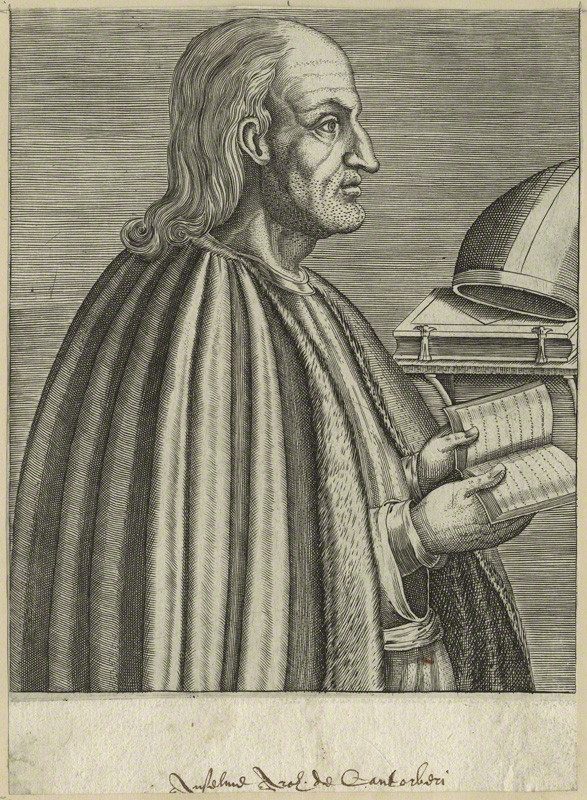 A late sixteenth-century line engraving catalogued by the National Portrait Gallery as a portrait of Anselm of Canterbury