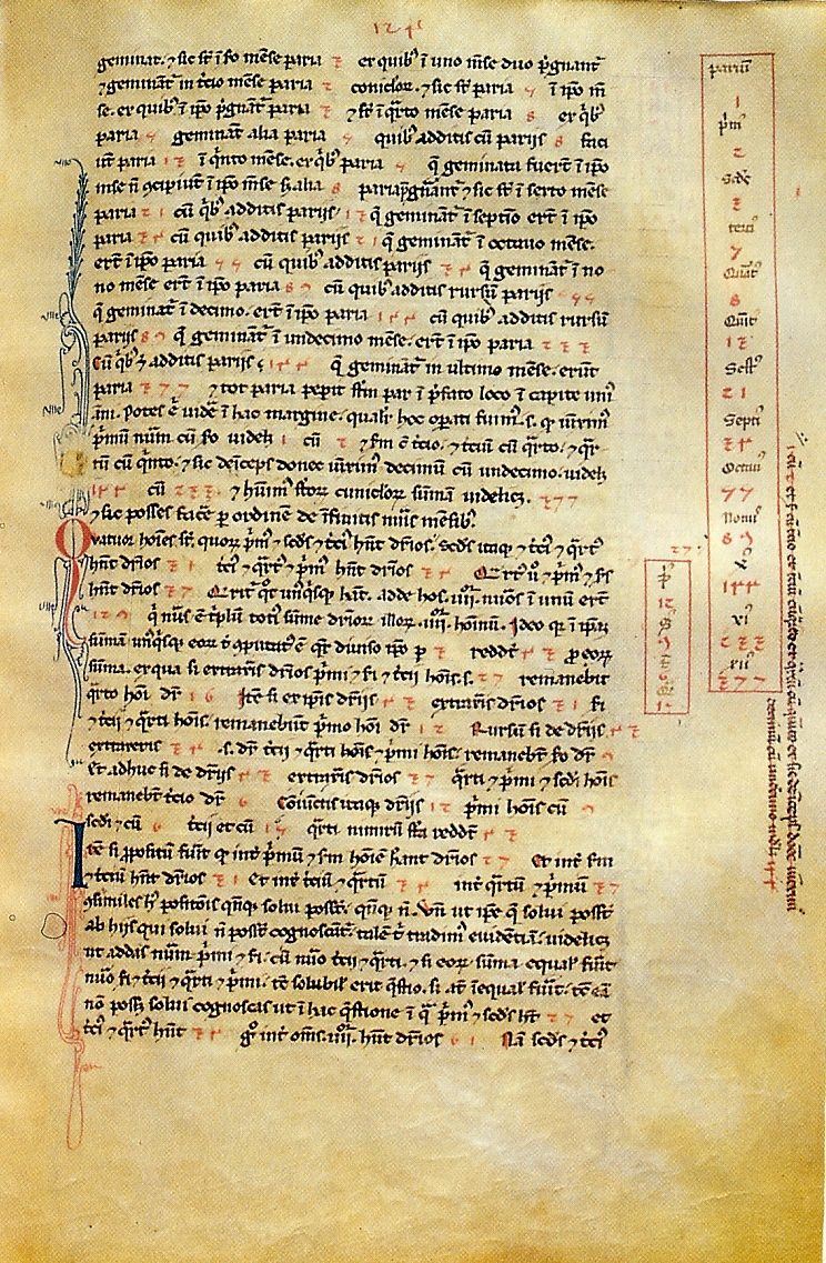 A page from a medieval manuscript, written in Latin in a small hand