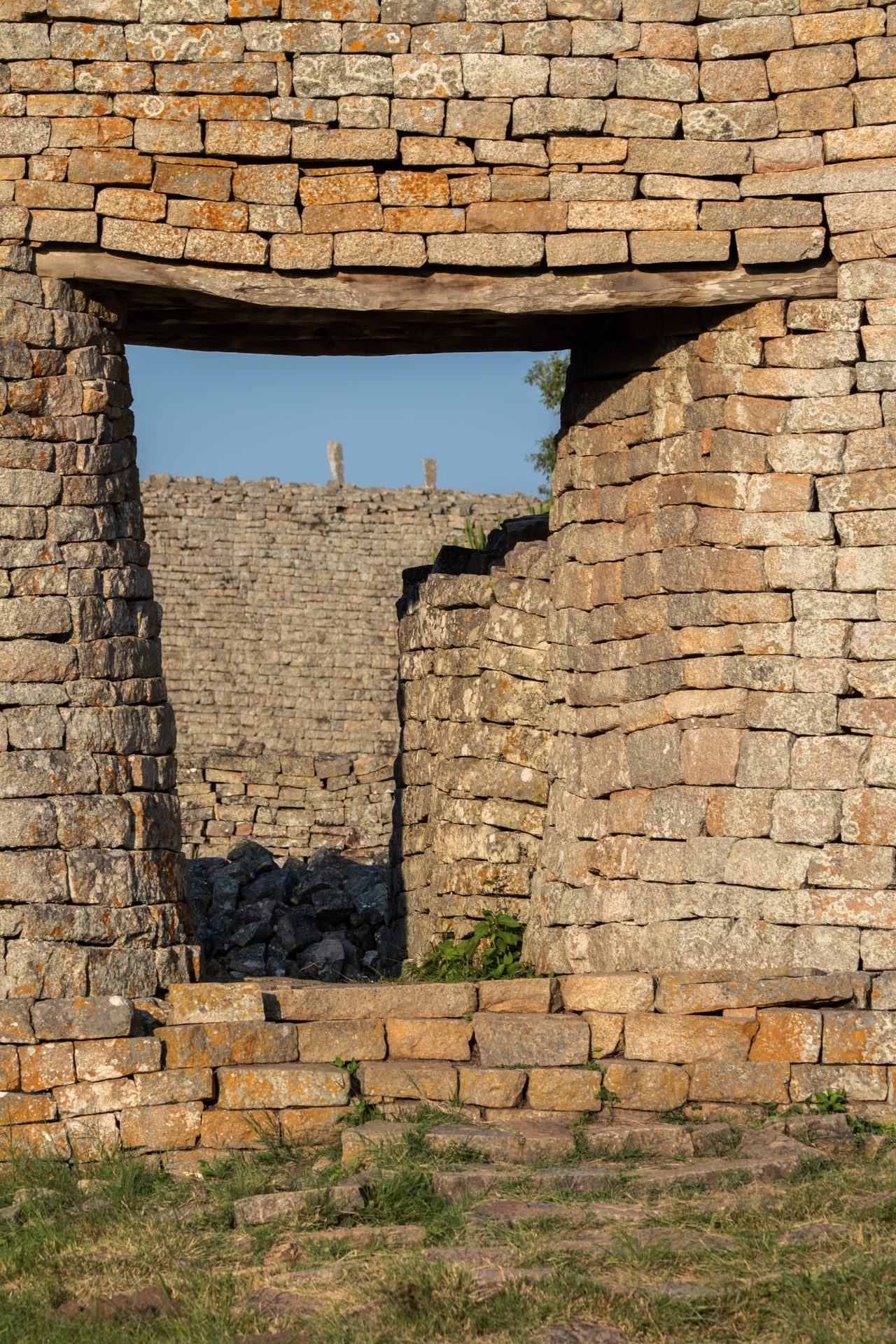 The western entrance passage into the Great Enclosure at Great Zimbabwe
