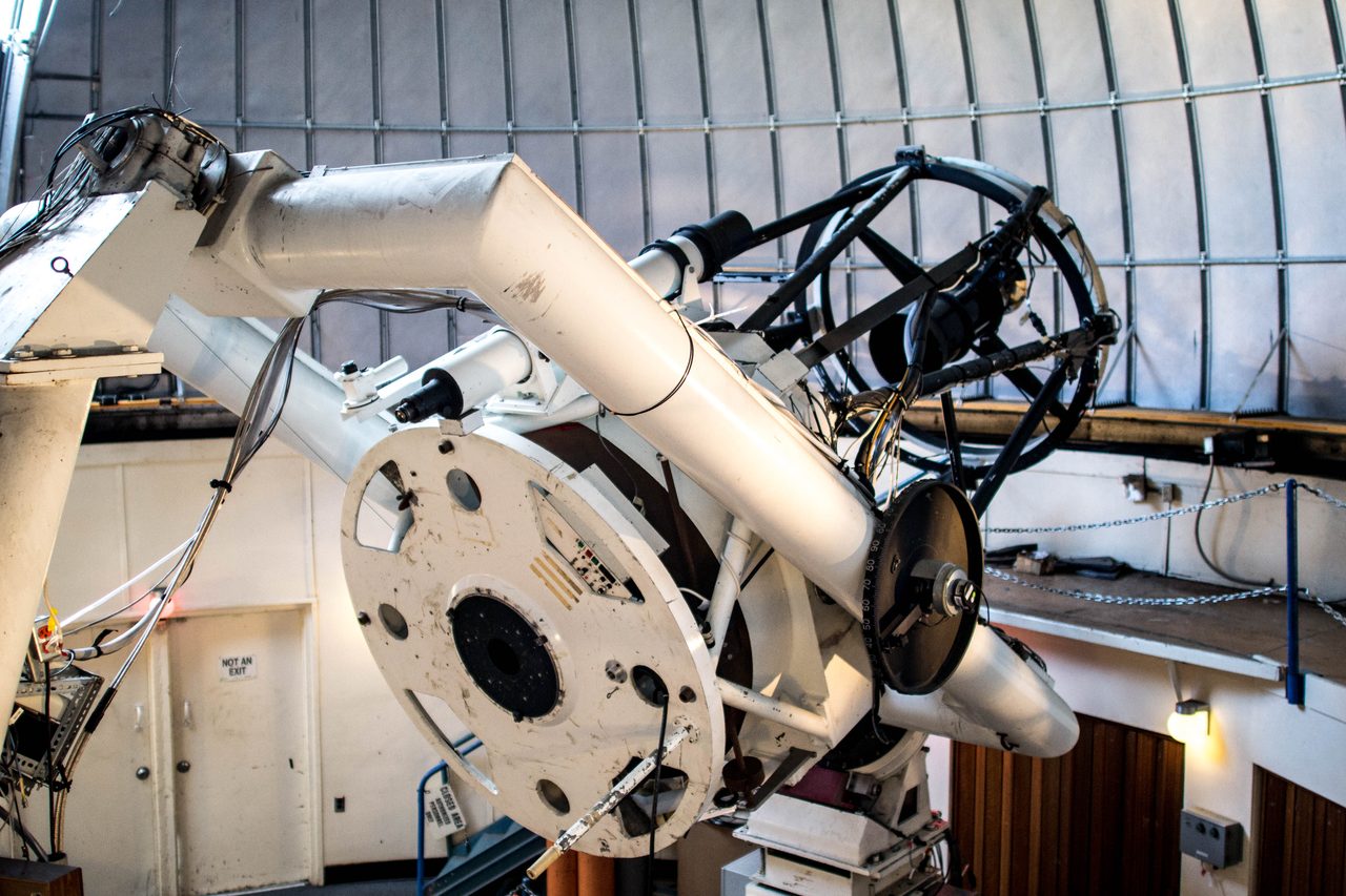 A telescope of the Catalina Sky Survey at Mount Lemmon Observatory in the Santa Catalina Mountains near Tucson, Arizona