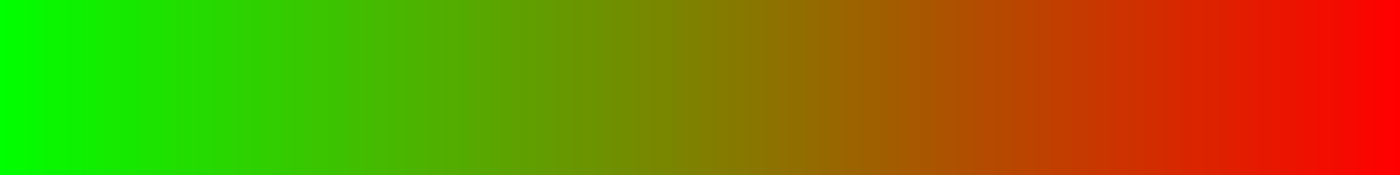 A wide strip of colour running from green at one end to red at the other, published on Wikimedia Commons