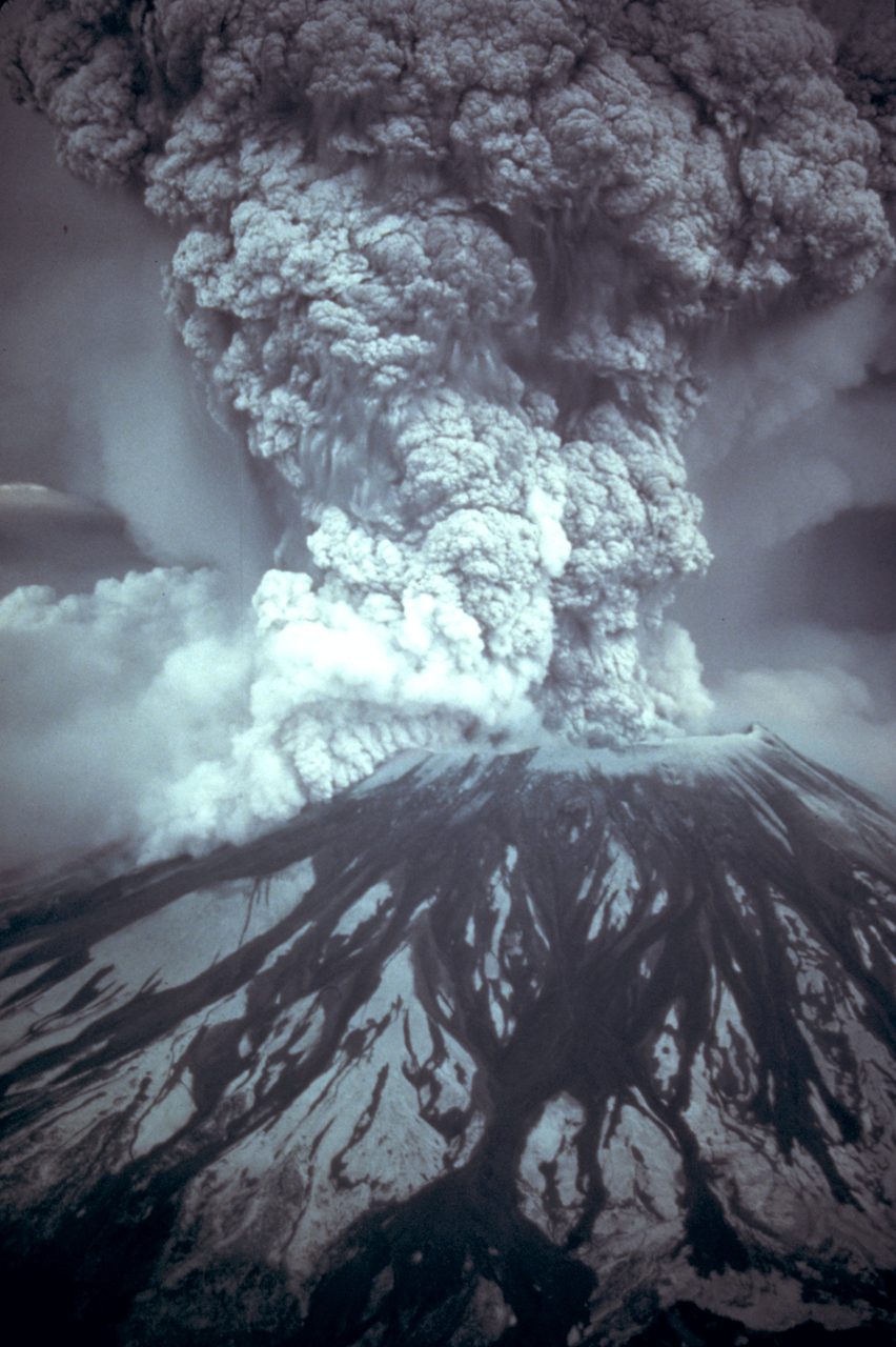 The May 18, 1980 eruption column of Mount St. Helens, Washington state
