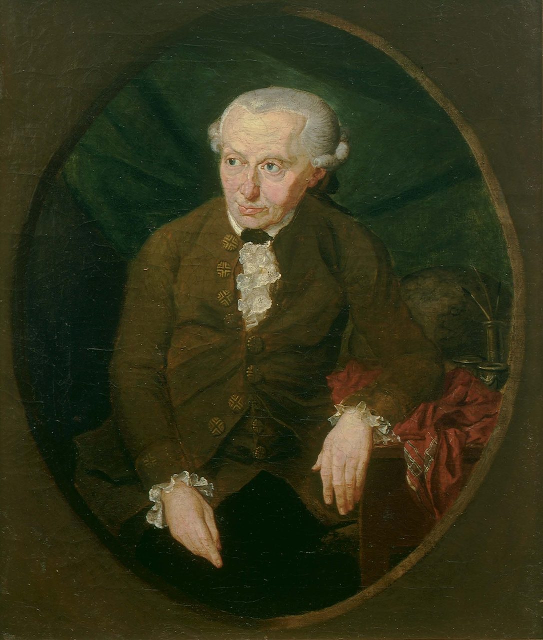 A painted portrait of Immanuel Kant made by Gottlieb Doebler in 1791, the second version of the work, held by the Ostpreussisches Landesmuseum at Lüneburg