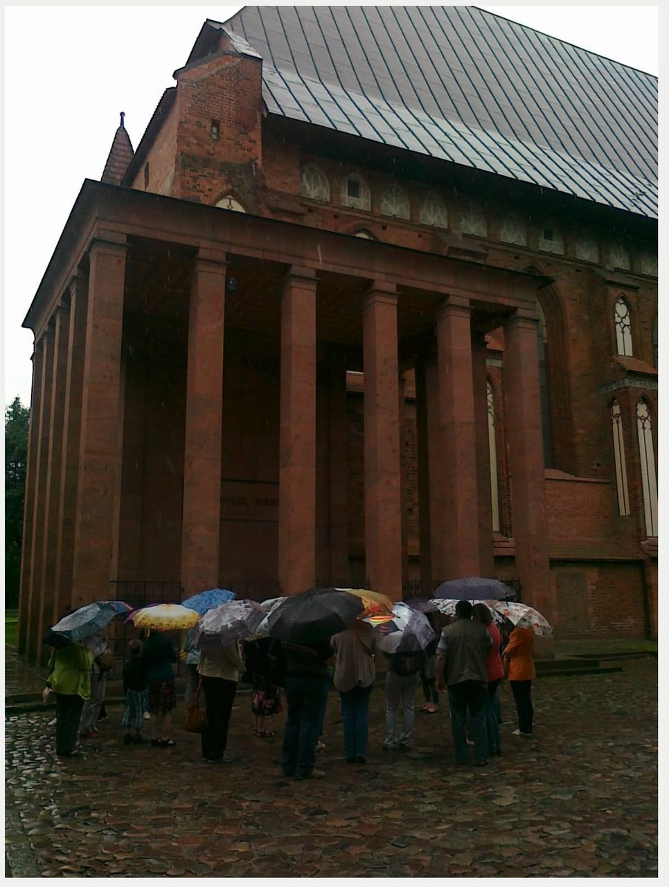 A photograph taken at the tomb of Immanuel Kant at the cathedral in Kaliningrad, Russia, on 15 April 2024